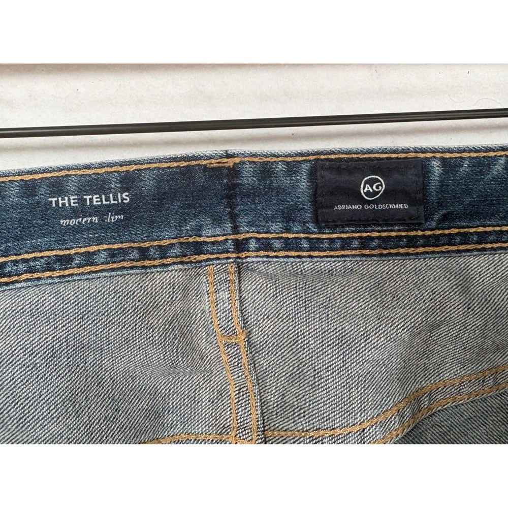 AG Adriano Goldschmied The Tellis Modern Slim Jeans Blue 31x34 1783LEDGSL - Picture 4 of 11